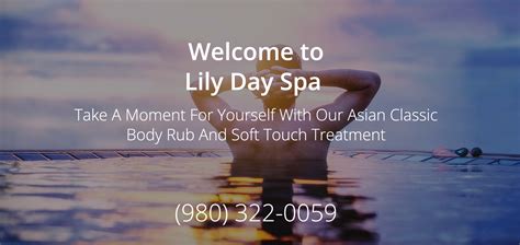 body rub fayetteville nc|Lily Day Spa .